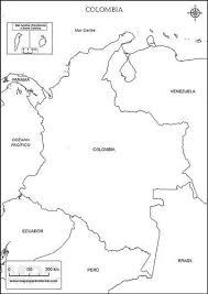 Mapa de colombia en blanco para colorear / imprimir. Mapas De Colombia Para Colorear Y Descargar Colorear Imagenes