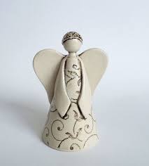 Ceramic Figure Ceramic Angel Ceramic Bell Handbuilding Etsy Ceramic Angels Pottery Angels Ceramic Figures