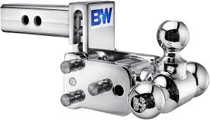 Amazon.com: B&W Trailer Hitches Chrome Tow & Stow Adjustable Trailer Hitch  Ball Mount