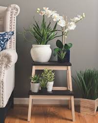 Ikea Hack To Turn The Bekvam Step Stool Into A Plant Stand Shake My Blog Ikea Bekvam Bekvam Stool Bekvam