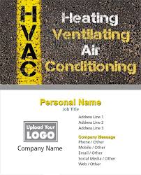 Premium cards printed on a variety of high quality paper types. Full Color Hvac Business Cards