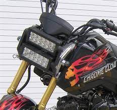 14 16 Honda Grom Double Row Led Headlight Replacement Kit From Sportbikelites Honda Grom Led Motorcycle Headlight Led Headlights