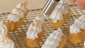 Bake With Anna Olson Video Lemon Meringue Cream Puffs Eclairs And Cupcakes Season 4 Episode Foodnetwork Ca Lemon Meringue Recipe Baking Cream Puffs