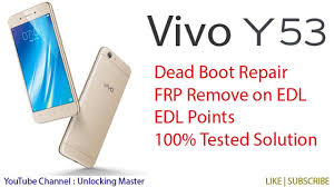 World S First Vivo 1606 Y53 Dead Boot Repair Vivo Y53 Edl Points Vivo 1606 Flashing Done 100 Youtube