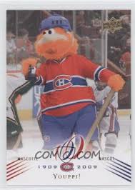 Peluche de youppi la mascotte des expos de montréal. 2008 09 Upper Deck Montreal Canadiens Centennial Set Base 163 Youppi