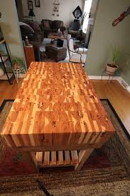 hickory end grain butcher block kitchen