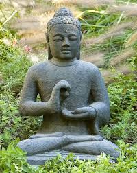 Indonesian Seated Buddha Rustico Budismo Verde