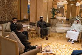 His father is the current sultan of pahang. Ù…ÙƒØªØ¨ Ø£Ø¨ÙˆØ¸Ø¨ÙŠ Ø§Ù„Ø¥Ø¹Ù„Ø§Ù…ÙŠ On Twitter Khaled Bin Mohamed Bin Zayed Receives The Regent Of Pahang Crown Prince Tengku Hassanal Ibrahim Alam Shah And Tengku Amir Nasser Ibrahim In The Presence Of Mohammad