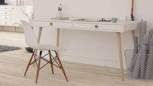Schreibtisch Soft Line Burotisch In Weiss Und Eiche Massiv Burotisch Eiche Massiv Schreibtisch