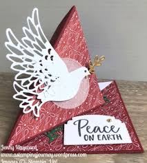 Cards pop up during video playback at the times you specify and also show a lowercase i in the corner of your video. Dove Of Hope Triangle Easel Card A Stamping Journey
