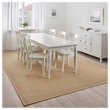 Hellested Teppich Flach Gewebt Natur Braun Ikea Osterreich Flatwoven Flat Woven Rug Rug Under Dining Table