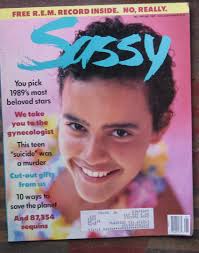 Dec 1989 Issue SASSY Magazine REM Record Dark Globe Inside