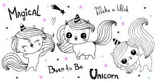 Migliaia di personaggi selezionati per offrirti un mondo di divertimento. Disegni Unicorno Kawaii Da Colorare 7 Immagini Gratis Da Non Perder Donnad