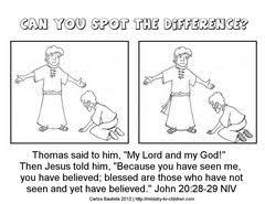 Doubting Thomas Sunday School Worksheet Sunday School Worksheets Sunday School Sunday School Resources