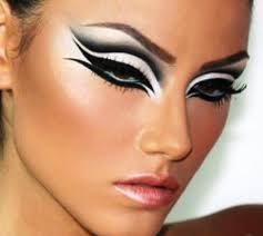 Black and white eyes