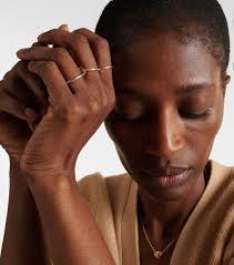 Sonja SG 18kt gold and sterling silver ring with diamonds in gold