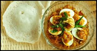 Egg Roast With Appam Is The Best Breakfast Food Combination Among Kerala Style Recipes Nadan Egg Roast Is Flavor Best Breakfast Recipes Recipes Food Combining