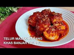 Telur Masak Habang Khas Banjar Kalimantan Selatan Masakan Banjar Kalsel Youtube Masakan Resep Telur Telur