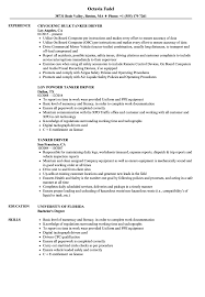 tanker driver resume samples velvet jobs