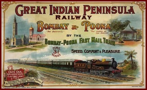 Viceregal train of the Great Indian Peninsular Railway leaves Bombay for Poona