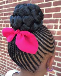 If your kid has long and beautiful hair then try this a playful look. Cute Kids Cornrow Hairstyles For Your Lovely Girls