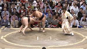 Saba-ori  Forward force down - GRAND SUMO Highlights - TV - NHK WORLD -  English