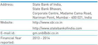 State bank of india tenders. State Bank Of India Annual Report 2013 14