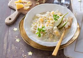 Recette Risotto Au Champagne Poire Et Fromage Recette Recette Risotto Risotto Recette