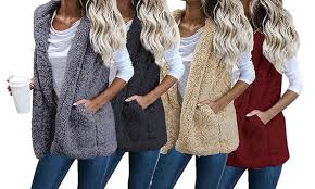 Description détaillée du gilet matelassé femme avec poches zippées. Gilet Polaire Sans Manches Groupon Shopping