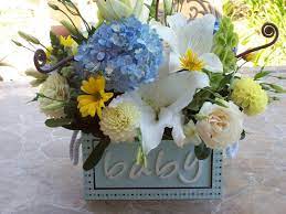 Find baby shower centerpieces at the lowest price guaranteed. Flowers For Boy Baby Shower Baby Shower Flowers Baby Shower Centerpieces Baby Shower Decorations
