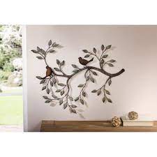 Hauteur 70 cm, largeur 42 cm. Decoration Murale Branche Avec Des Oiseaux Cdiscount Maison