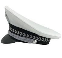 China White Traffic Police Traffic Military Cap ...