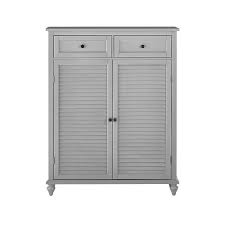 Accent cabinets weathered gray shoe cabinet/accent cabinet is a part of the accent cabinets collection by coaster. Home Decorators Collection Distressed Grey Shoe Storage Cabinet For 24 Shoes 9200610270 The Home Depot Shoe Storage Cabinet Closet Shoe Storage Shoe Storage