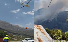 El gobierno de nuevo león reportó que los trabajadores fueron evacuados y … Controlan Incendio Forestal En Santa Catarina Nl Combaten Uno Mas