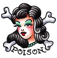 Poison Girl Temporary Tattoo