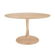 H) by stylewell (41) french countryside oak and rubbed white dining table. Ethnicraft Round Oak Torsion Dining Table Palette Parlor Modern Design