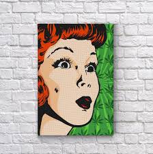 Buy Smoke Wall Art Canvas Print Woman Tripping