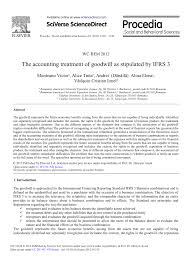 Pdf The Accounting Treatment Of Goodwill As Stipulated By Ifrs 3