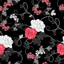 Check spelling or type a new query. Wallpaper Floral Pattern Black Background Novocom Top