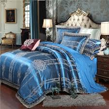Check out our exotic bedroom selection for the very best in unique or custom, handmade pieces did you scroll all this way to get facts about exotic bedroom? Classic Sapphire Blue And Gold Tribal Pattern Exotic Western Style Unusual Jacquard Satin Full Queen Size Bedding Sets Enjoybedding Com