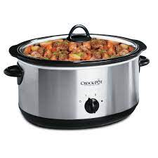 Crock Pot 8qt Oval Manual Slow Cooker With Little Dipper Food Warmer Stainless Scv803ss 033 Crock Pot Canada