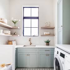 Laundry with bathroom combination can be a smart solution for utilizing small spaces, ranging from making a hidden laundry cabinets, or simply put the laundry in the bathroom. 50 Inspiring Laundry Room Design Ideas