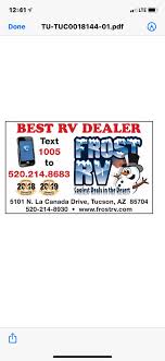 Savers thrift stores in tucson are filled with tens of thousands of unique treasures and every day items for the whole family that'll make you think twice about secondhand. Frost Rv Tucson Az Frostrv Twitter