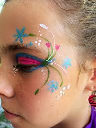 Frozen Face Painting Frozen Anna Face Painting Anna From Frozen Inspired Eye Design Schminken Festival Schmink Schminken Ontwerpen