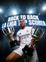 Mbappé Claims Back-to-Back Pichichi Awards as La Liga's Top Scorer Kylian  Mbappé has officially been crowned La Liga's top goalscorer for the second  consecutive season, securing his second straight Pichichi Trophy. The