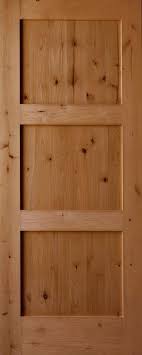 Craftsman Knotty Alder Door 3 Panel Interior Door 1 3 8 Thick Alder Doors Doors Interior Garage Door Design