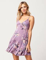 Socialite Floral Cross Back Dress Purple Tilly S Dresses Dress Backs Beach Maxi Dress