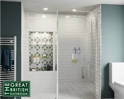 Adding functional bathroom storage is a must! 5 Exciting Unusual Bathroom Tile Ideas Victoriaplum Com