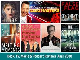 Throughout the month, you'll find. Book Tv Movie Podcast Reviews April 2020 Style Shenanigans
