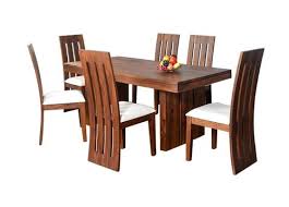 Wooden furniture set 5 piece dining table chair set solid wood & veneer. Brown White Modern Solid Wood Dining Table With Chairs Size 72 X42x8 Rs 27840 Set Id 20986881930